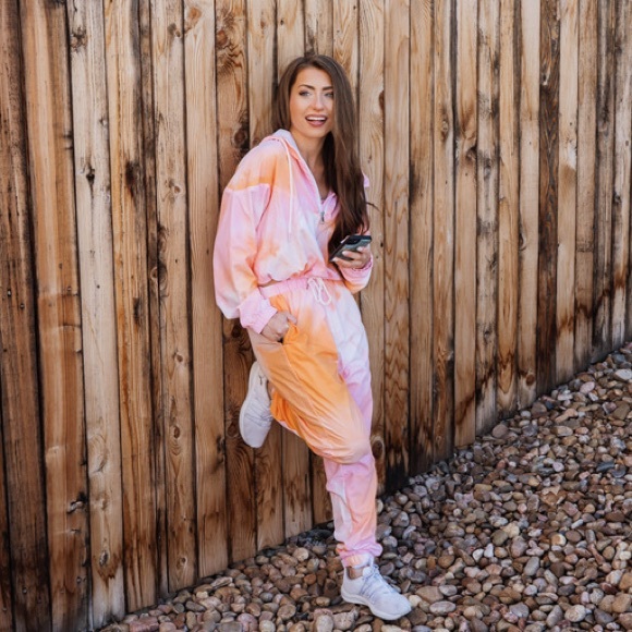 Oversize Cropped Cinchable Windbreaker Jacket Yoga Bitch NWT - Picture 6 of 7